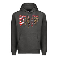 Charcoal Heather candy cane drip Premium Hoodie - FaDigitalArtStudio