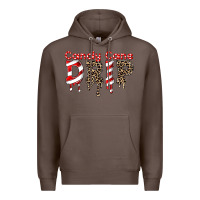 Coffee candy cane drip Premium Hoodie - FaDigitalArtStudio