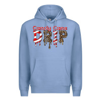 Colony Blue candy cane drip Premium Hoodie - FaDigitalArtStudio
