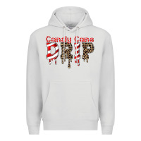 Dove Grey candy cane drip Premium Hoodie - FaDigitalArtStudio