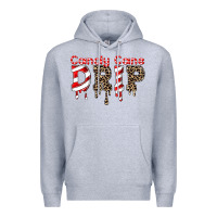 Heather Grey candy cane drip Premium Hoodie - FaDigitalArtStudio