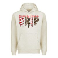 Oatmeal Heather candy cane drip Premium Hoodie - FaDigitalArtStudio
