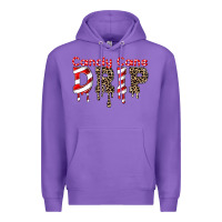 Purple candy cane drip Premium Hoodie - FaDigitalArtStudio