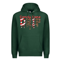 Sports Green candy cane drip Premium Hoodie - FaDigitalArtStudio