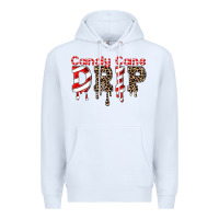 White candy cane drip Premium Hoodie - FaDigitalArtStudio