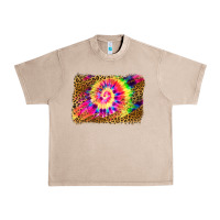 French Oak leopard, tie die backgraund Urban Heavy Tee - JahusDesignShop