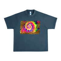 Midnight Navy leopard, tie die backgraund Urban Heavy Tee - JahusDesignShop