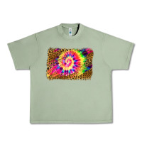 Oil Green leopard, tie die backgraund Urban Heavy Tee - JahusDesignShop