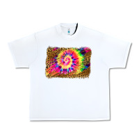 White leopard, tie die backgraund Urban Heavy Tee - JahusDesignShop