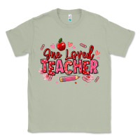 Matcha one loved teacher afro messy bun Classic Tee - texasbilliewilder