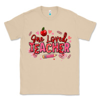 Mushroom one loved teacher afro messy bun Classic Tee - texasbilliewilder