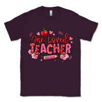 Plum one loved teacher afro messy bun Classic Tee - texasbilliewilder