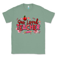 Sage one loved teacher afro messy bun Classic Tee - texasbilliewilder