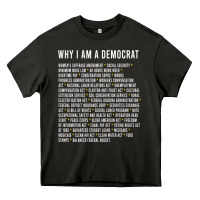 Asphalt Why I am a Democrat cool political outfit for democrats Long Sleeve Heavy Core Tee - lanVoArt