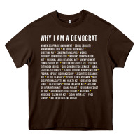Why I Am A Democrat Cool Political Outfit For Democrats Long Sleeve Heavy Core Tee | Teevron