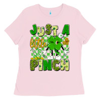 Bubblegum Pink just a little pinch Ladies Tee - Artiststas