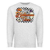 Oatmeal Heather halloween vibes Premium Sweatshirt - Artiststas