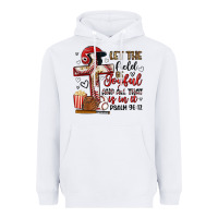 White let the field be joyful and all that is in it Heavyweight Hoodie - Artiststas
