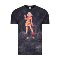 Cloud Black colorful girl Vintage Tee - TumblerDesignByShophia