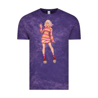 Cloud Purple colorful girl Vintage Tee - TumblerDesignByShophia
