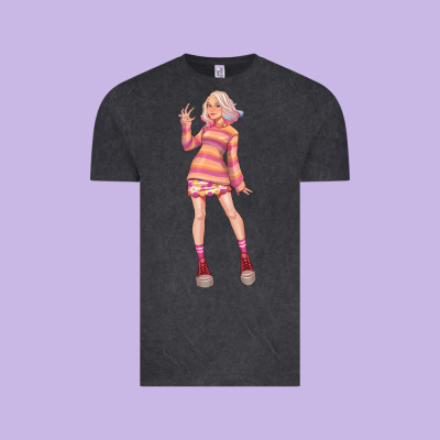 Colorful Girl Vintage Tee Designed By Tumblerdesignbyshophia