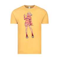 Vintage Mustard colorful girl Vintage Tee - TumblerDesignByShophia