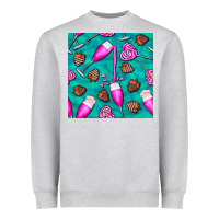 Heather Grey valentines day champagne and strawberry Heavyweight Sweatshirt - BundleAndBundleShop