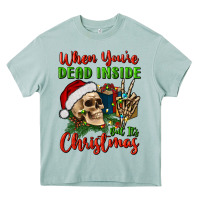 When You’re Dead Inside But It's Christmas Heavy Core Tee | Teevron