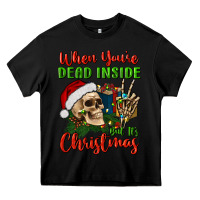 Black when you’re dead inside but it's christmas Heavy Core Tee - BundleAndBundleShop