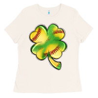 Bone st. patrick's day clover softball Ladies Tee - Artiststas