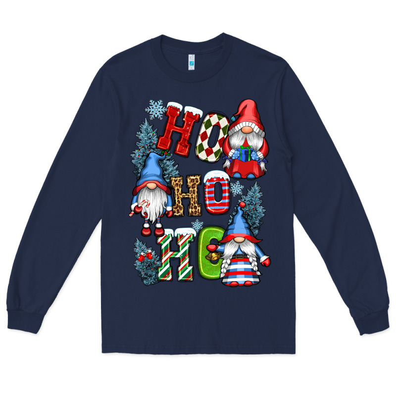 Ho Ho Ho Gnomes Long Sleeve Tee by CowGirlArtShop | Teevron