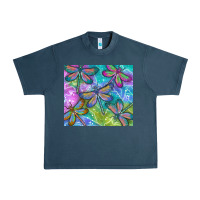 Midnight Navy dragonflies Urban Heavy Tee - TumblerDesignByShophia