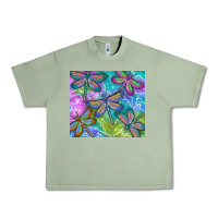 Oil Green dragonflies Urban Heavy Tee - TumblerDesignByShophia