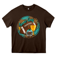 Chocolate Brown game day Heavy Core Tee - BundleAndBundleShop