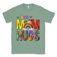 Sage Free Mom Hugs with Butterflies Classic Tee - texasbilliewilder
