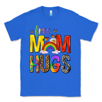 True Royal Free Mom Hugs with Butterflies Classic Tee - texasbilliewilder