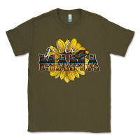 Army Green girls mama sunflower Classic Tee - RacoonDesign