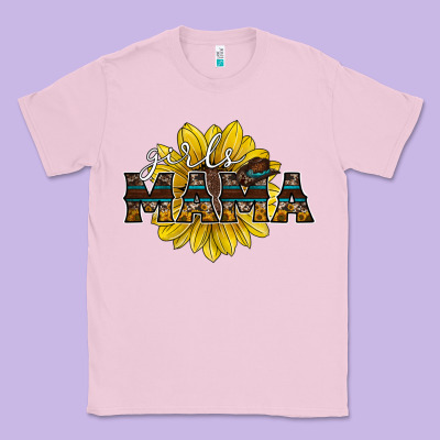 Girls Mama Sunflower Classic Tee Designed By Racoondesign