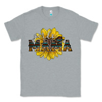 Heather Grey girls mama sunflower Classic Tee - RacoonDesign