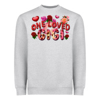 Heather Grey One loved gigi Heavyweight Sweatshirt - FaDigitalArtStudio