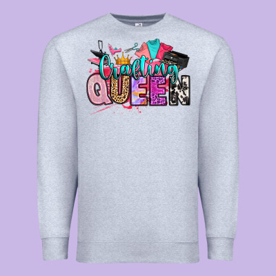 Crafting Queen Premium Sweatshirt Designed By Artiststas