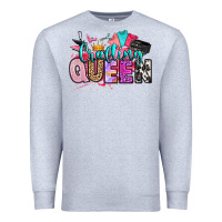 Heather Grey crafting queen Premium Sweatshirt - Artiststas