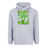Heather Grey lucky vibes Heavyweight Hoodie - Artiststas
