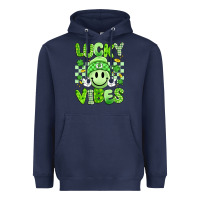 Navy lucky vibes Heavyweight Hoodie - Artiststas
