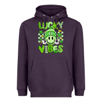 Plum lucky vibes Heavyweight Hoodie - Artiststas