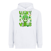 White lucky vibes Heavyweight Hoodie - Artiststas