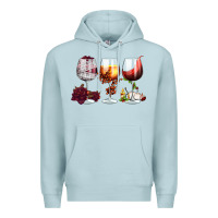 Blue Mist hallothanksmas halloween thanksgiving  christmas wine Premium Hoodie - FaDigitalArtStudio