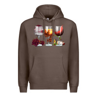 Coffee hallothanksmas halloween thanksgiving  christmas wine Premium Hoodie - FaDigitalArtStudio