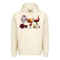 Sandshell hallothanksmas halloween thanksgiving  christmas wine Premium Hoodie - FaDigitalArtStudio