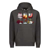 Smoke hallothanksmas halloween thanksgiving  christmas wine Premium Hoodie - FaDigitalArtStudio